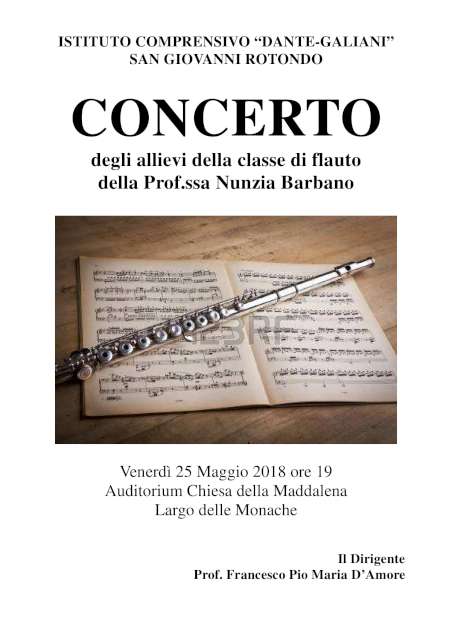 CONCERTO FINALE flauto locandina 2018