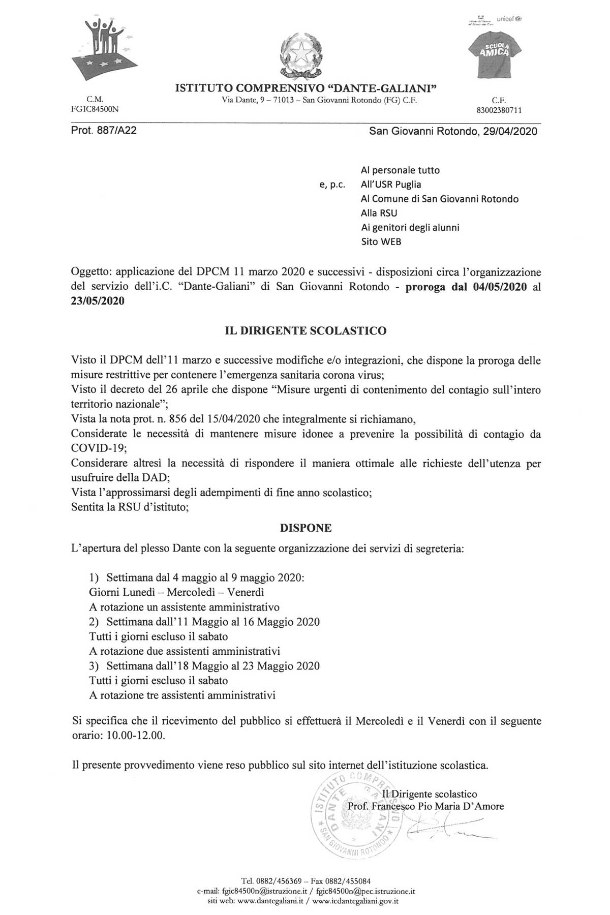 Disposizioni DPCM 11.03.2020 Pagina 1